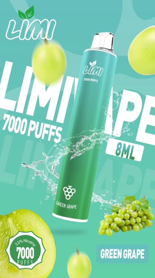LIMI 7000口拋棄式電子煙｜大容量持久體驗